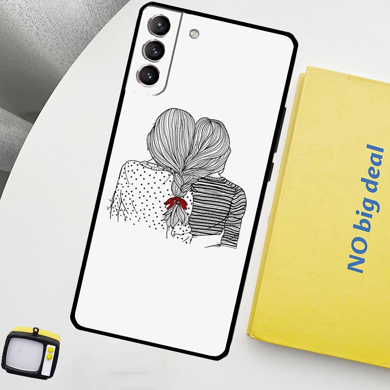 Nejlepší přátelé BFF Ladící kryt pro Samsung Galaxy S22 S23 Ultra Note 20 10 Plus S9 S10 S20 S21 S23 FE Pouzdro na telefon