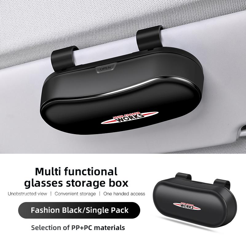 

Fashionable Multifunctional glasses storage box suitable For MINI Cooper One R50 R52 R54 R53 R56 Countryman R60 F55 Accessories