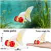 Heart-shaped Goldfish Keychain with Realistic Fish Models