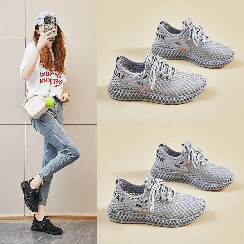 Shoes Trendy Women's Cloth Shoes Korean Style Trendy Wild Casual Shoes Running Shoes One Piece Spring and Autumn Women's Shoes