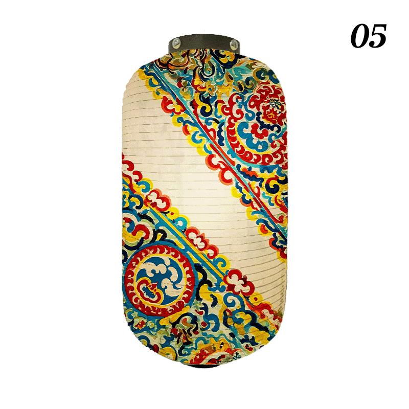 Oriental Style Festival Cloth Lanterns Antique Phoenix Printed Lantern Sushi Cuisine Advertising Sign Party Decoration Ornaments