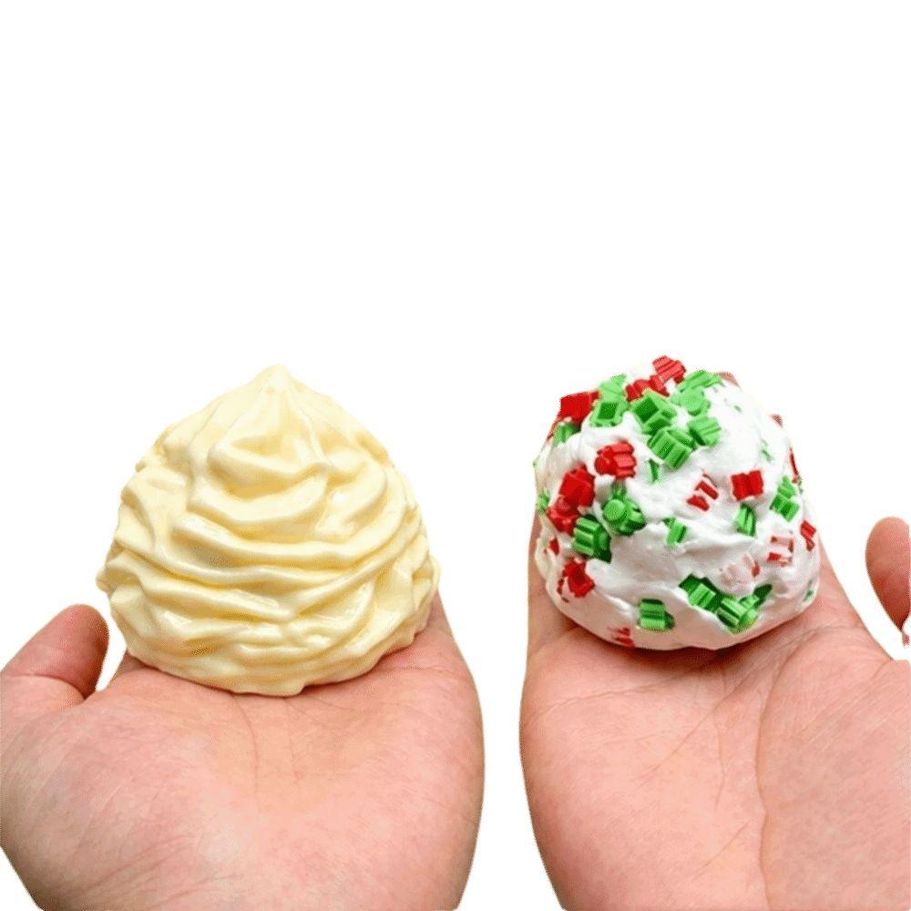 Creative Cream Roll Squeeze Toy Crunchy Cake Slow Rising Toy Push Bubble Roll Toy Birthday Gift