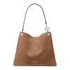 Brand Logo Tote Bag Tote Bag Shopping Bag Suede Shoulder Bag Large Women's Brown