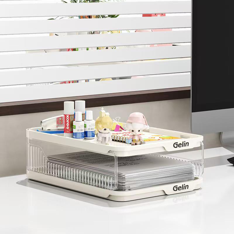 

Прозрачная настольная подставка для файлов и органайзер для канцелярских принадлежностей для бумаги формата А4