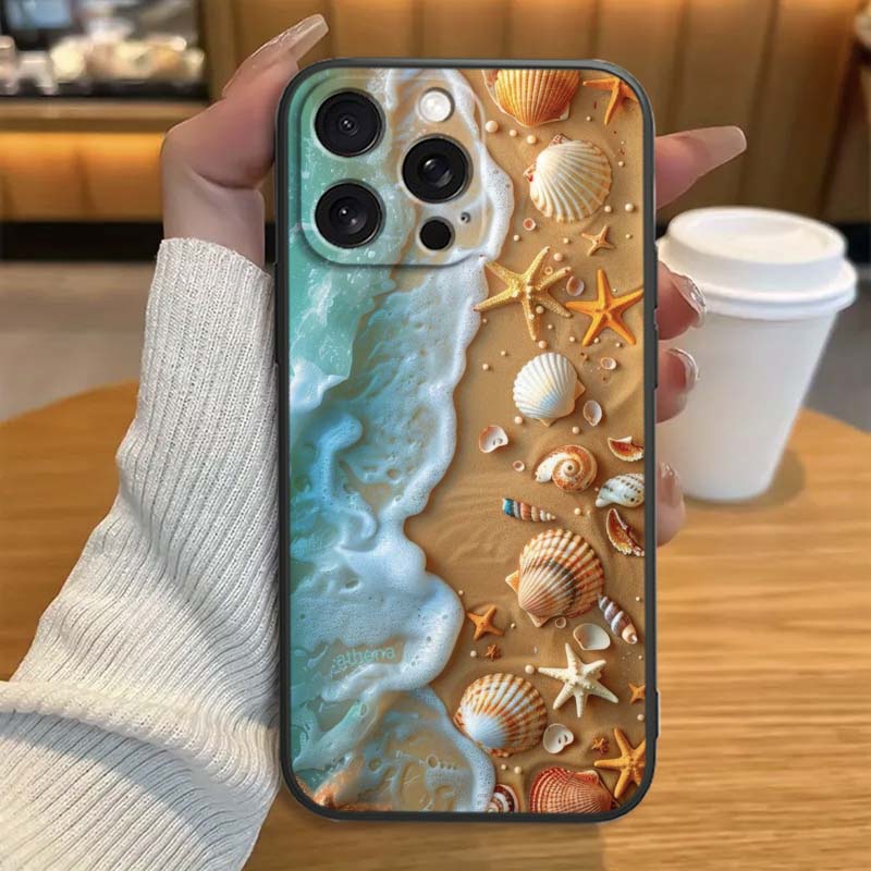 Cartoon Anime Turtle Elephant Phone Case For Apple iPhone 17 16 16E 15 14 13 12 11 Pro Max Plus Black Soft Silicone