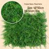 Eucalyptus Artificial Plant Wall Decoration - Greenery Background with Faux Flowers and Lawn Grass Turf