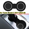 For Tesla Model 3 Y Water Cup Holder Mats Official Drink Bottle Non-slip Coaster Model3 ModelY Pad Interior Accessories