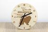 Bergamasco Shepherd Dog, Bergamasco Sheepdog – Clock with dog, wooden clock with engraving | Art-Dog