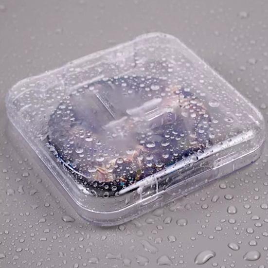 3Pcs Transparent Acrylic Badge Storage Box Set Anime Game Display Case Dustproof Square Organizer for Badges Stationery