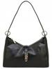 David Jones women's shoulder bag, black eco-leather