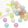 5Pcs Acrylic Colorful Side Hole Ball Beads For DIY Necklace Bracelet Earrings Jewelry Making Craft Accessories