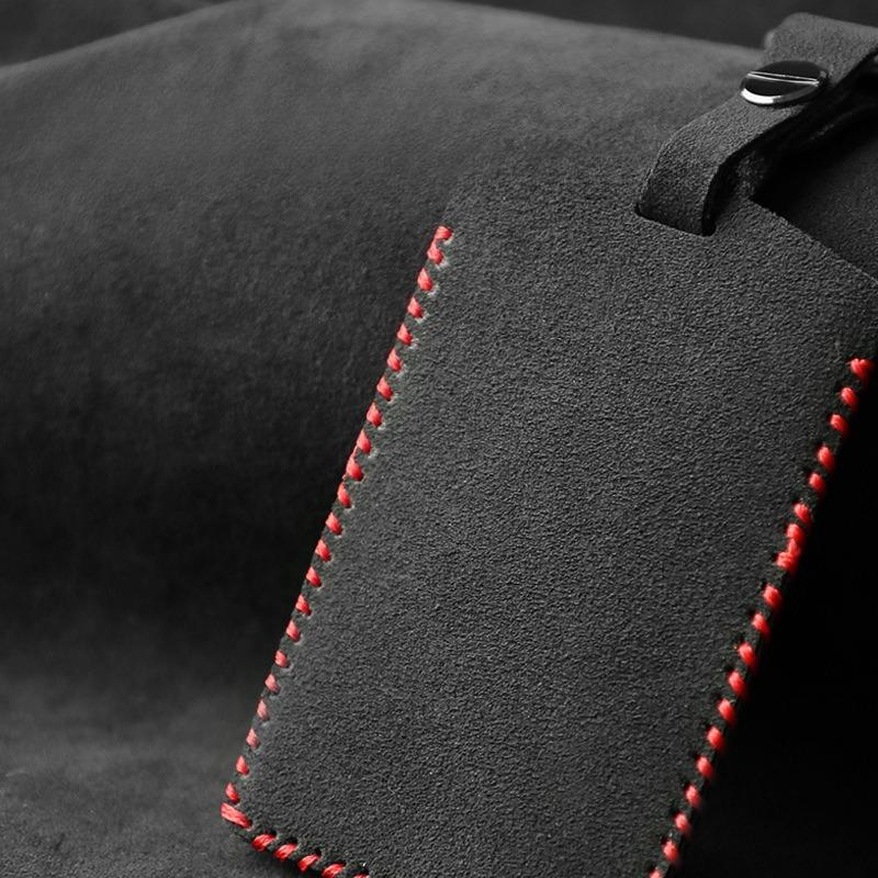 Car Key Card Holder Protector Cover Suede Leather For Changan Deepal Sl06 S07 S7 Sl03 Card Key Fob Case Shell Car Accessories