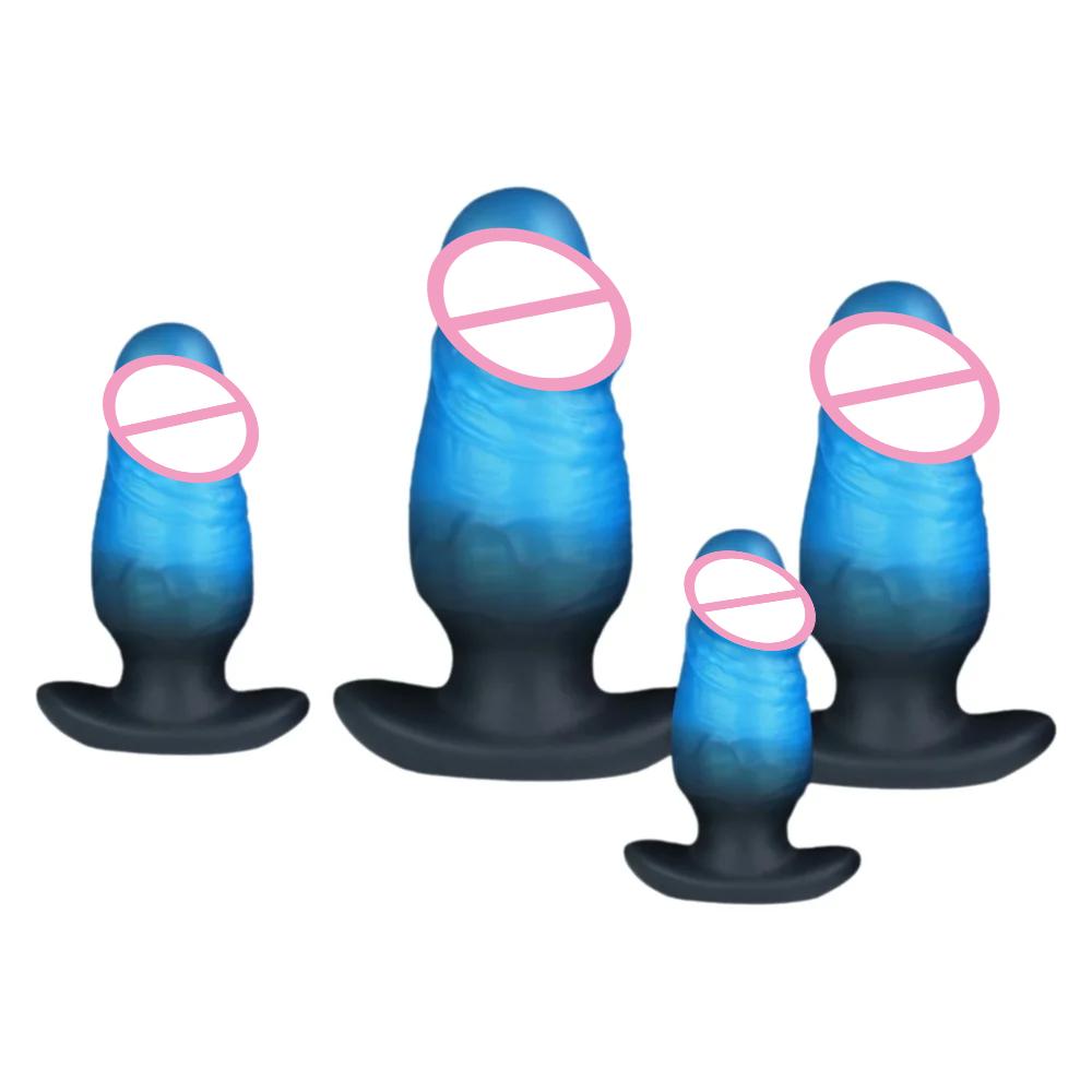 2026 Wearable Anal Plug Dildo Blue Black Wearable Anal Plug Size Optional G-spot Clitoris Stimulator Masturbator Prostate Massager Adult Sex Toys 18+