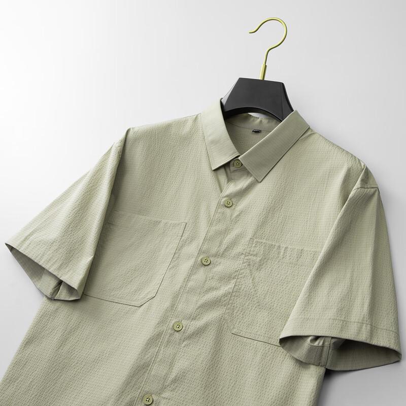 DIBINZE Men's Plus Size Short Sleeve Lapel Shirt