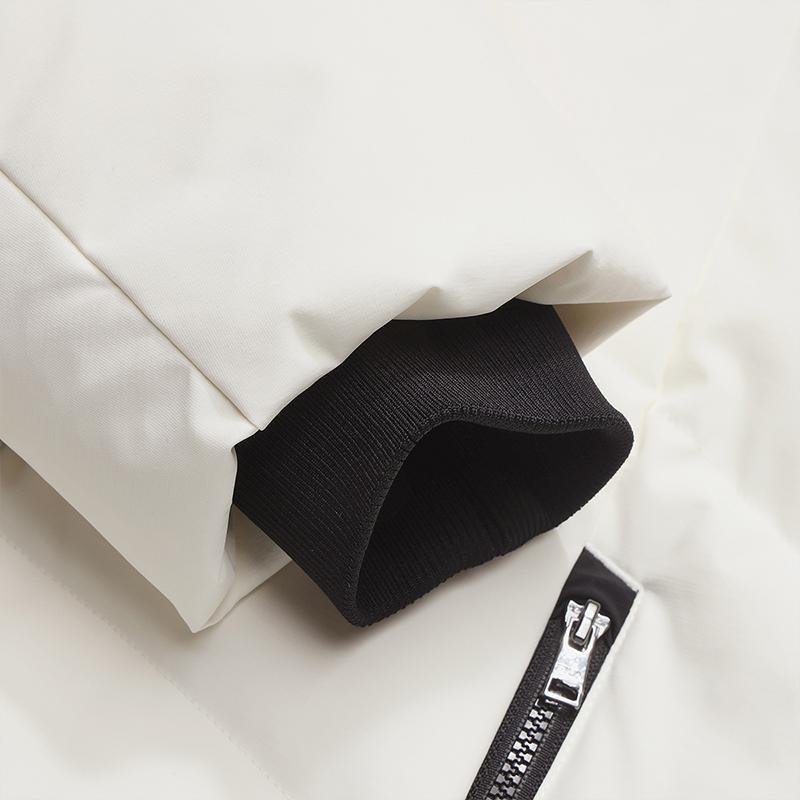 Fila White Casual Simple Versatile Lightweight Warm Waterproof Breathable Woven Hooded Down Jacket Women Outerwear F11W543906FWT