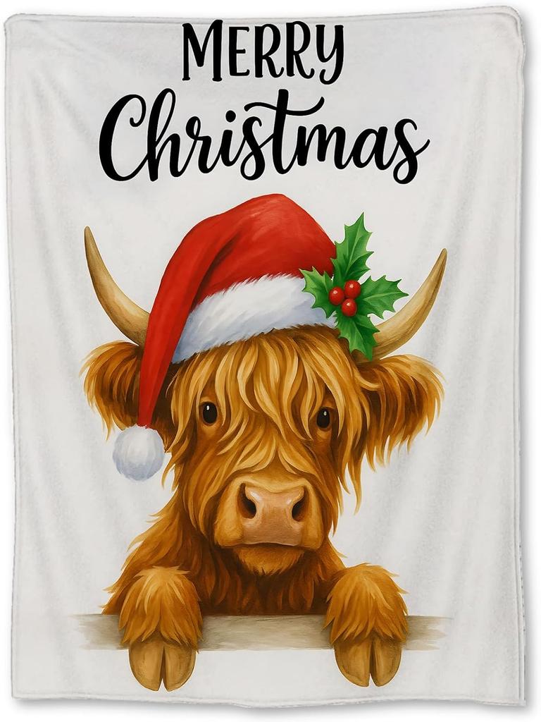 Christmas Tree Blanket, Soft Lightweight Flannel Red Truck Gnomes Snowy Cabin Throw Blanket for Couch, Bed, Travel & Home Decor