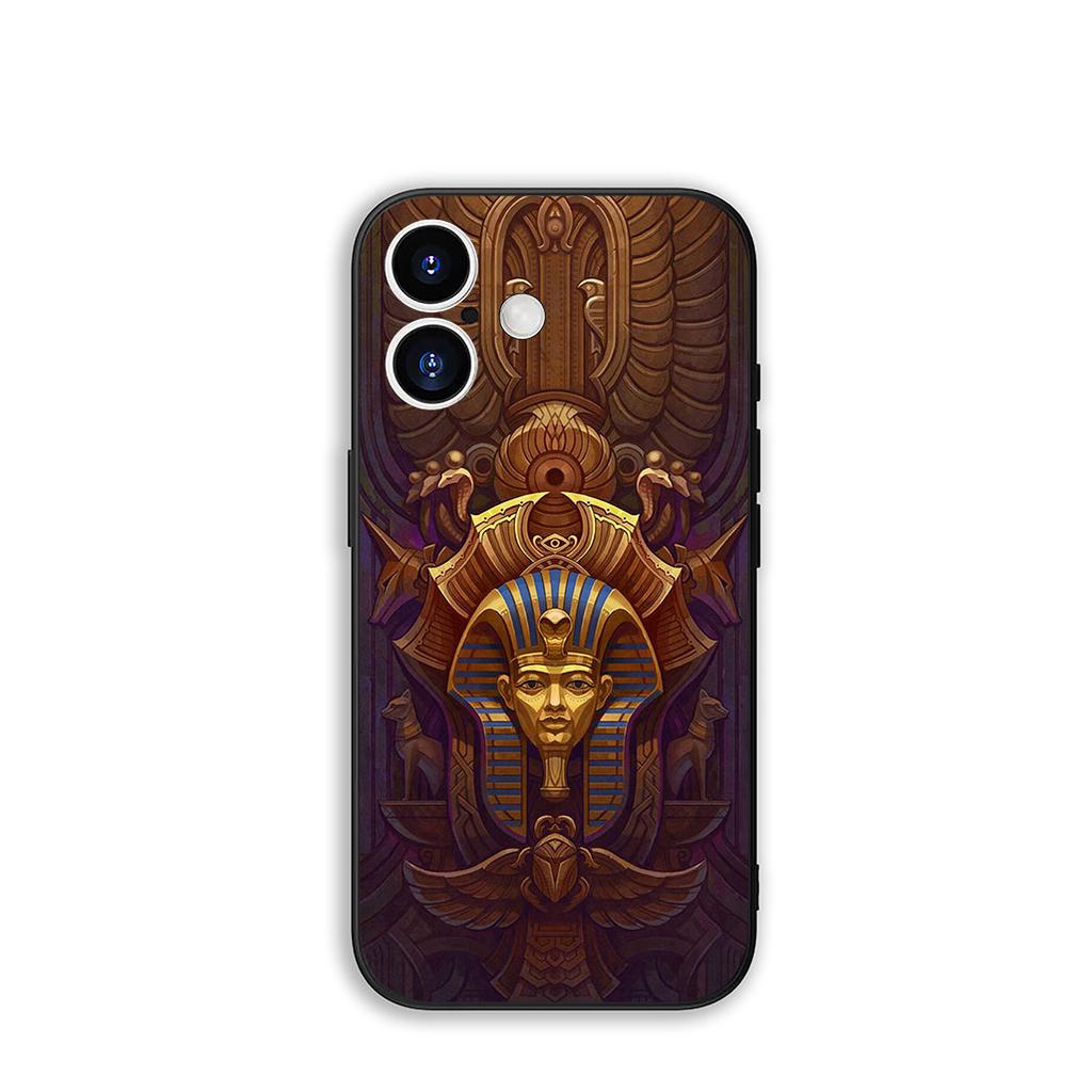 for Samsung Galaxy A36 A17 A26 A07 A35 A54 A53 A13 A33 A34 S8 S9 S20 S21 FE S10 Plus Cover Case Egypt Nefertiti Anubis Ankh Art