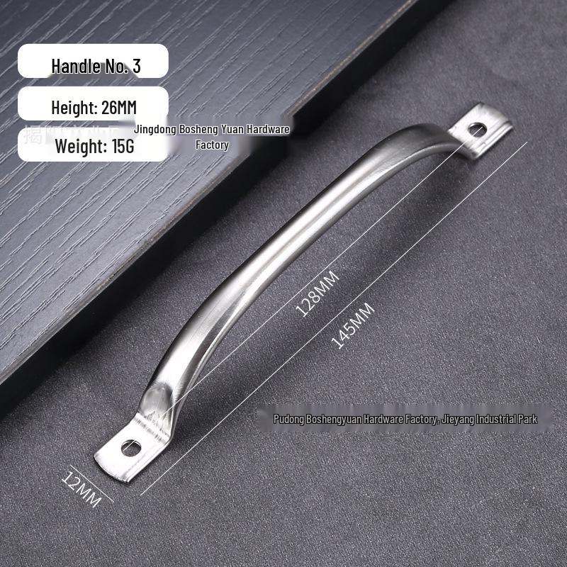 Modern Stainless Steel Round Tube Cabinet Door and Drawer Pull Handle