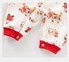 Chinese Style Newborn Long Sleeve Two-Piece Look Romper - Autumn Baby Bodysuit for Crawling