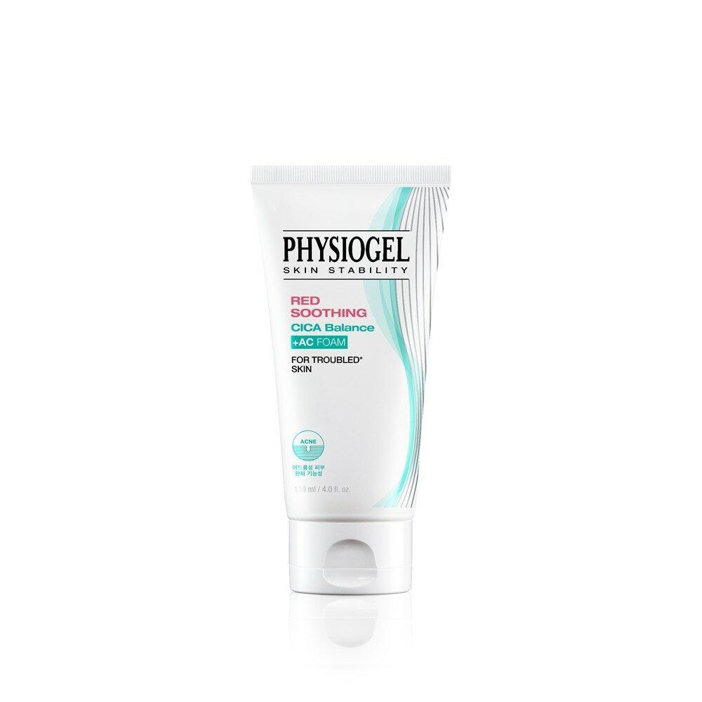 

PHYSIOGEL Red успокаивающая очищающая пенка Cica Balance +AC 120 мл
