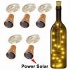 20LEDs Solar Wine Bottle String Light Solar Copper Wire Fairy Lights Cork Shape Christmas Lamp For Wedding Party Garden Decor