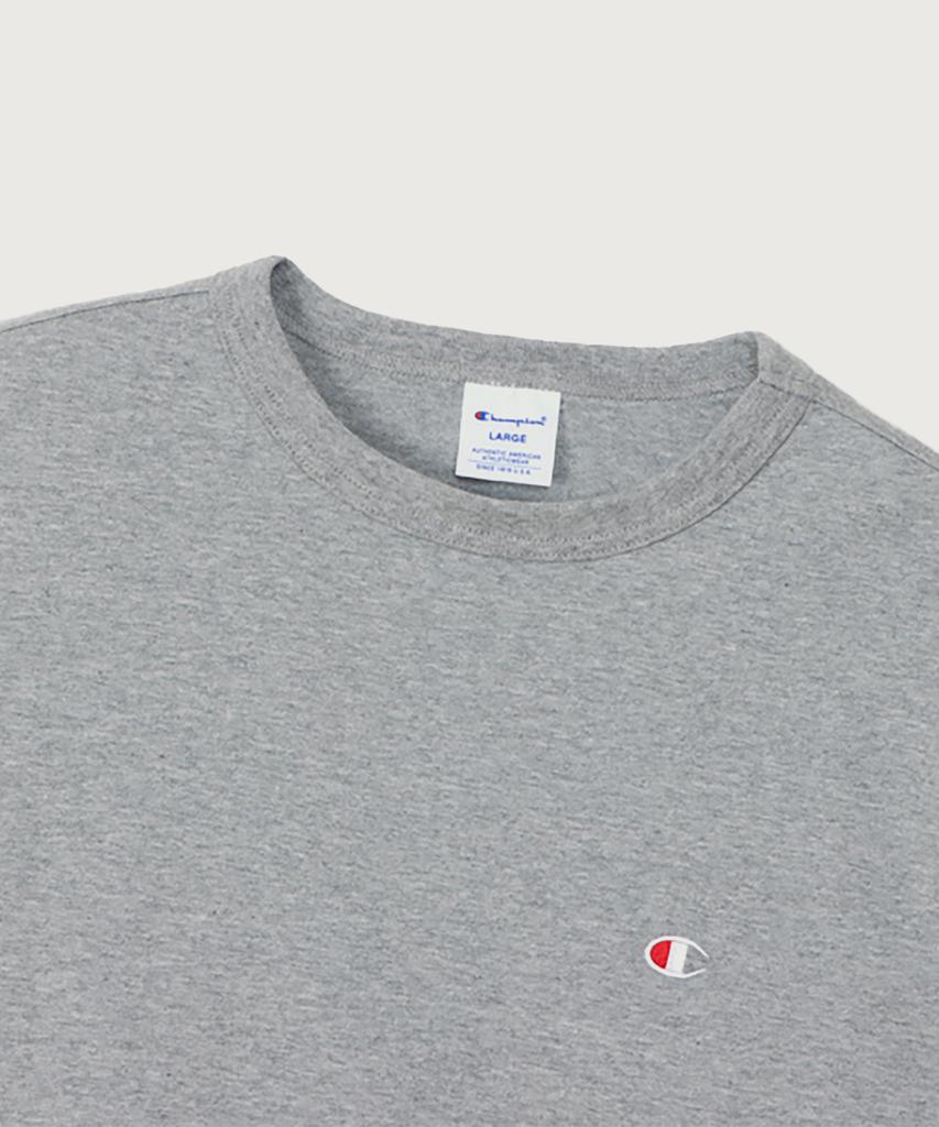 CHAMPION C Logo Regular Fit Jersey Long Sleeve T-Shirt Oxforxd Grey