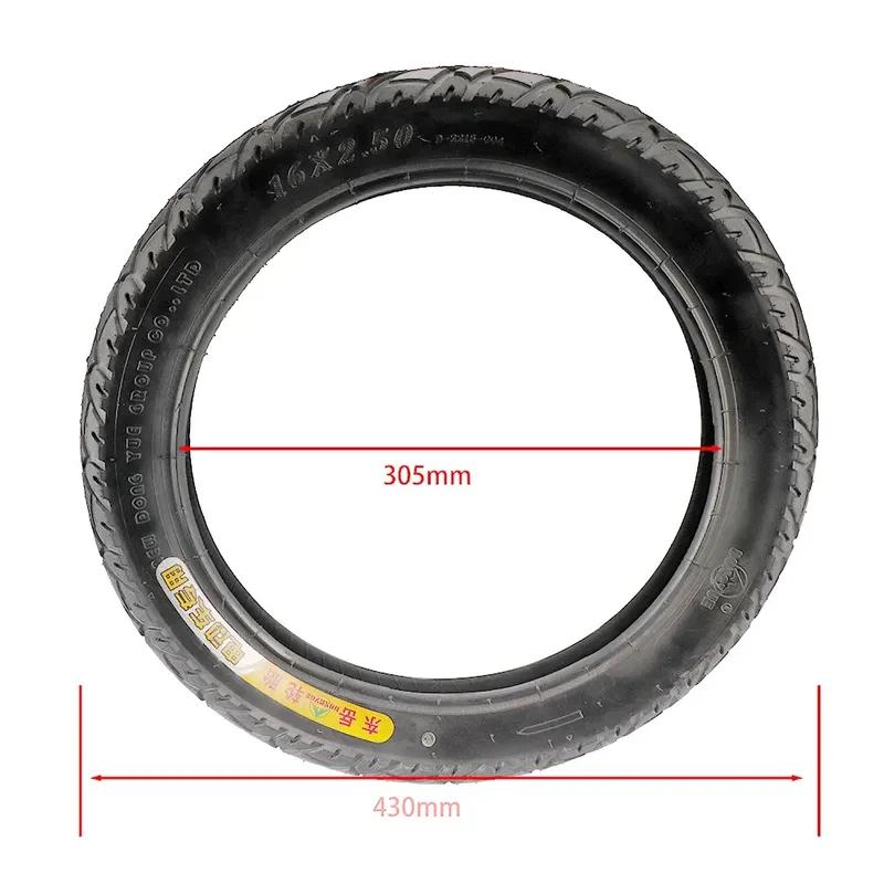 16x2.50 (64-305) Tire High Quality Tubeless Tires for Electric Bikes (e-bikes) Kids Small BMX Scooters 16*2.5 Tyre
