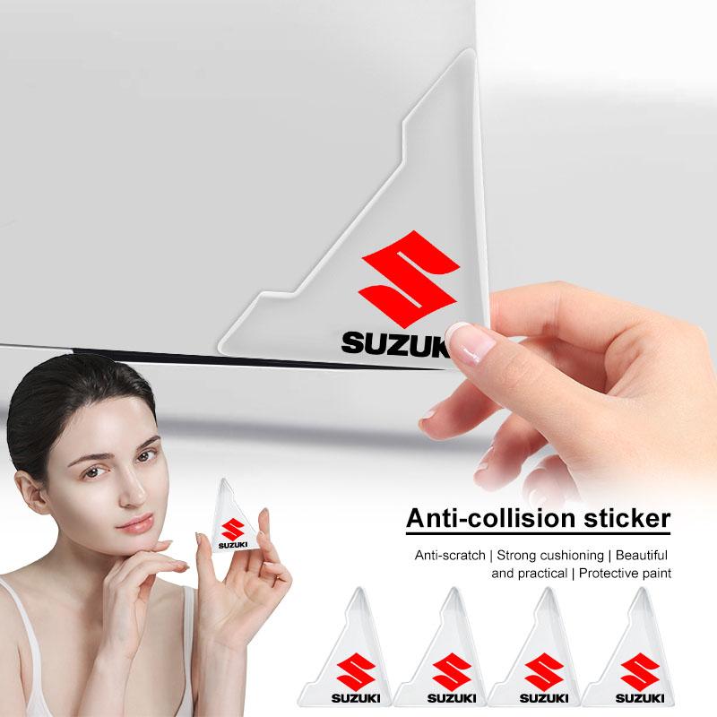 2Pc Car Door Corner Cover Anti-Scratch Protection Sticker Styling for Suzuki Jimny Samurai S-Cross SX4 GW250 Swift XL-7 ALTO IGNIS Accessories