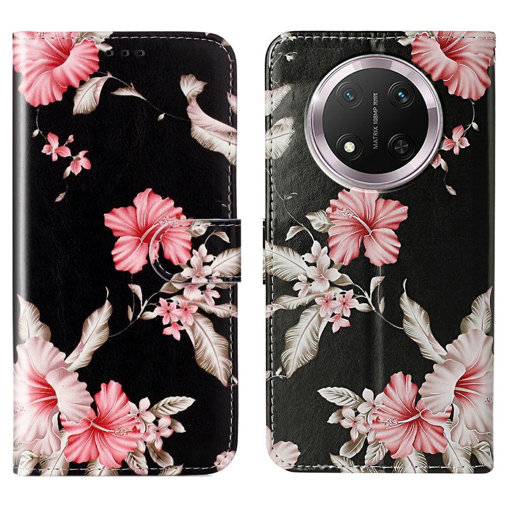 Stand Case for Honor X9c 5G/Magic7 Lite 5G/X60 Pro 5G Cover Marble Painted Leather Wallet Phone Shell