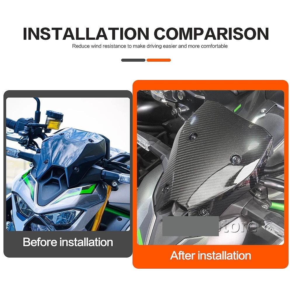 New Motorcycle Acrylic Windshield WindScreen Wind Deflector Accessories For Kawasaki Z900 SE Z 900 Z900SE 2025 Windscreen