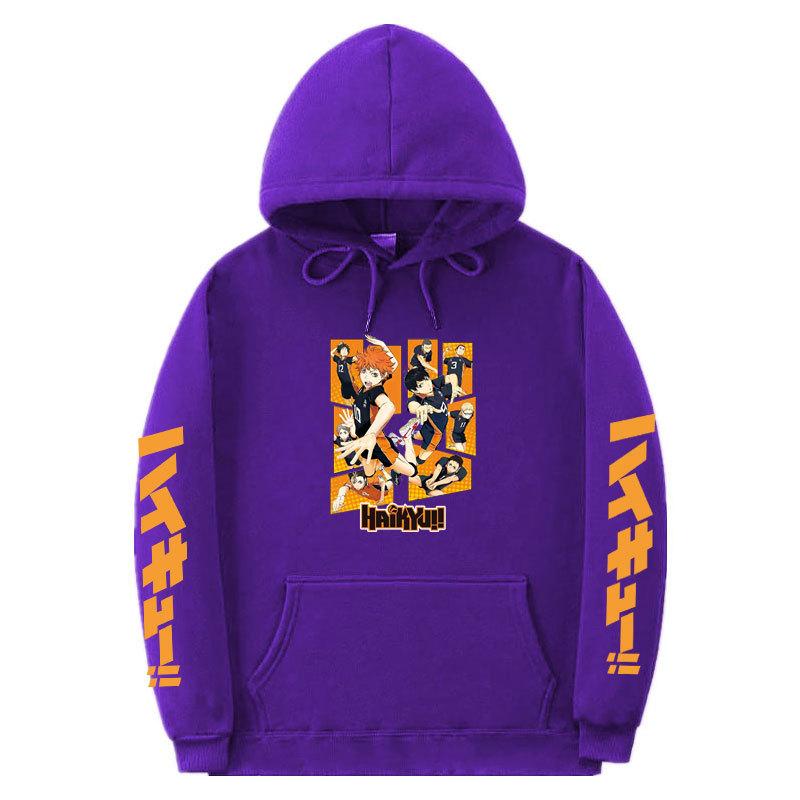 Haikyuu Haikyuu Haikyuu Cartoon Day Anime Loose Hooded Sweatshirt Sweatshirt