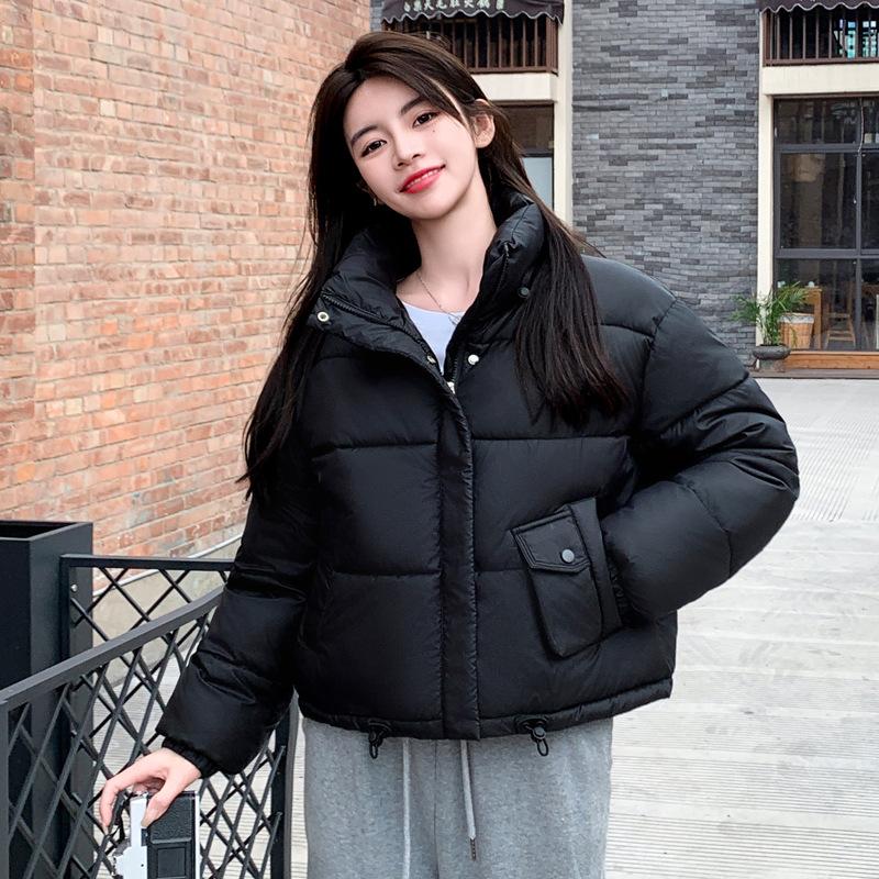 2025 new winter Korean version short slimming down cotton temperament plus-size cotton jacket women's cotton jacket
