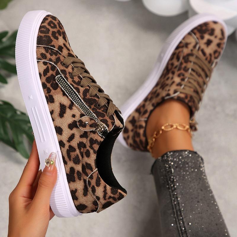 New High Quality Hot Selling Lightweight Casual Shoes Women Flats Leopard Women's Shoes Womens  Size Shoes for Women