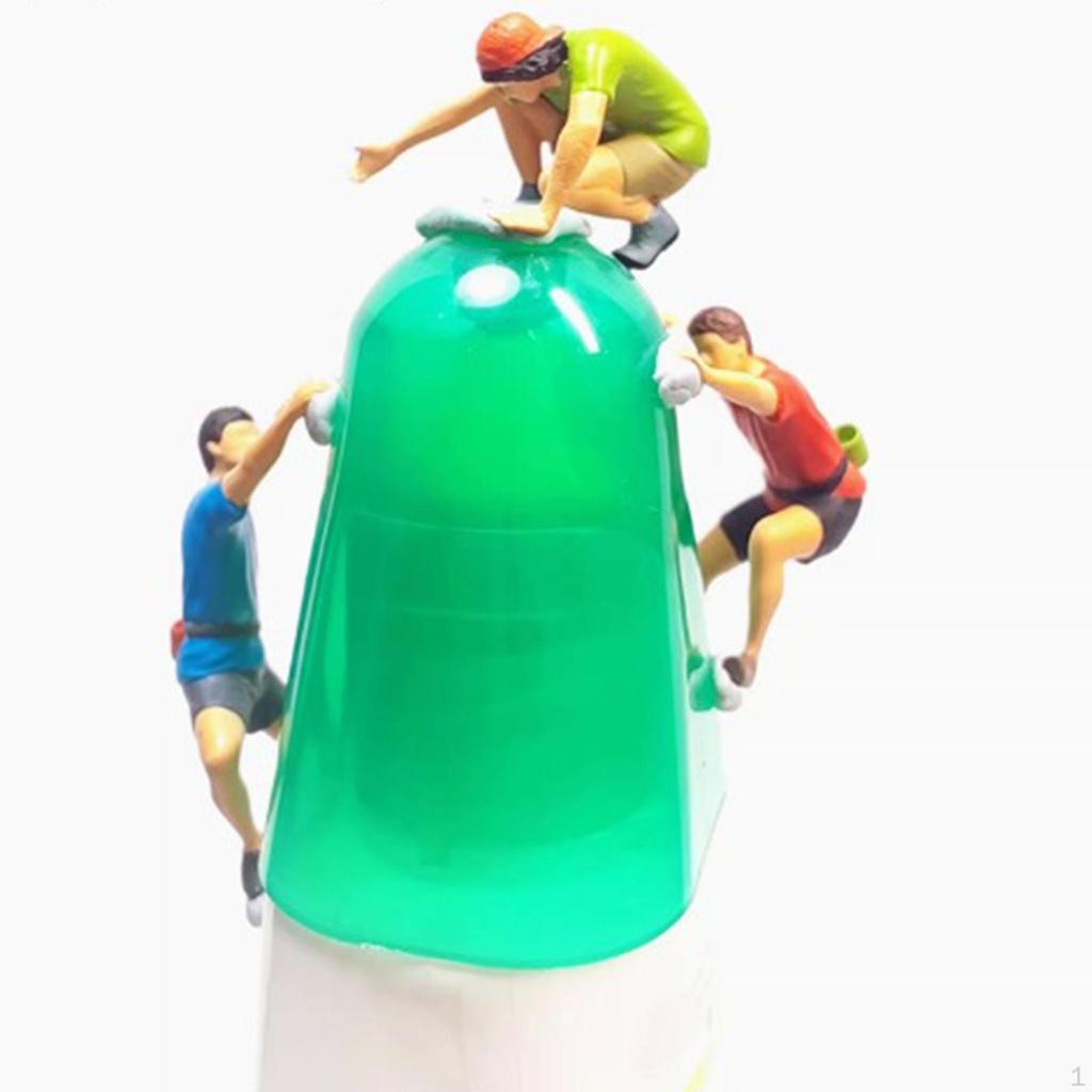 1/64 Horolezecké figurky Rozvržení mikrokrajiny Pohádková zahrada Ručně malovaná dioráma Filmové rekvizity