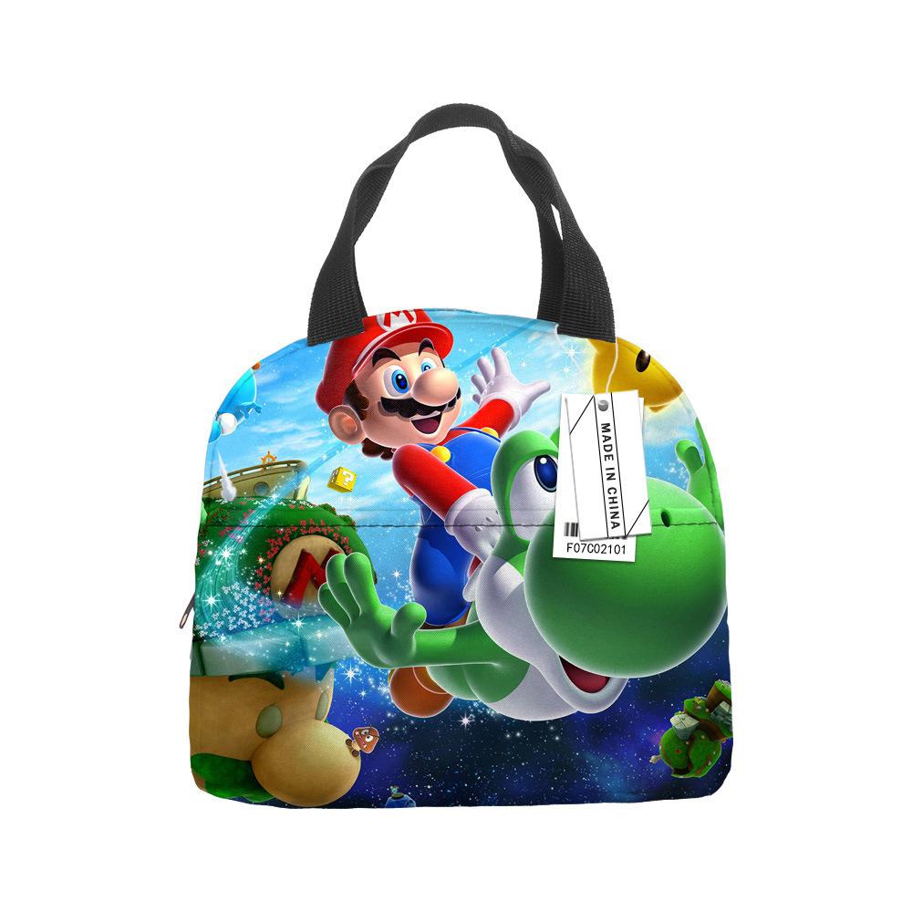 Popular Mario Lunch Bag Rice Bag Lunch Box Tote Bag Student Bento Bag Bento Bag Lunch bag