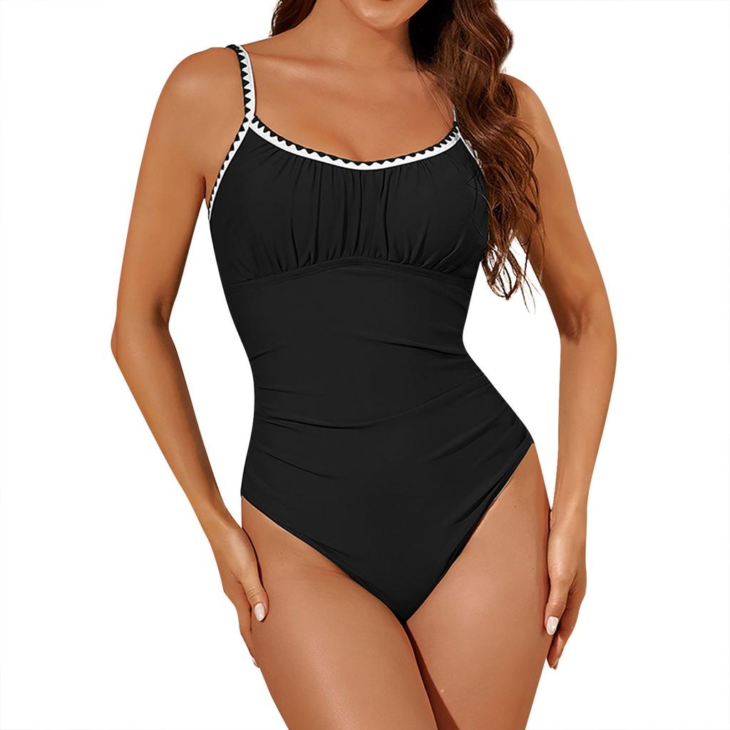 Women's Solid Swimwear Sense Bikini With Chest Pad No Steel Bra Swimwear