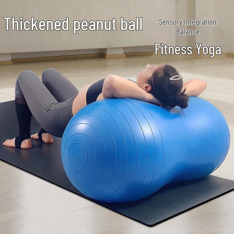 Explosion-Proof Inflatable Peanut Ball for Yoga, Fitness, and Rehabilitation
