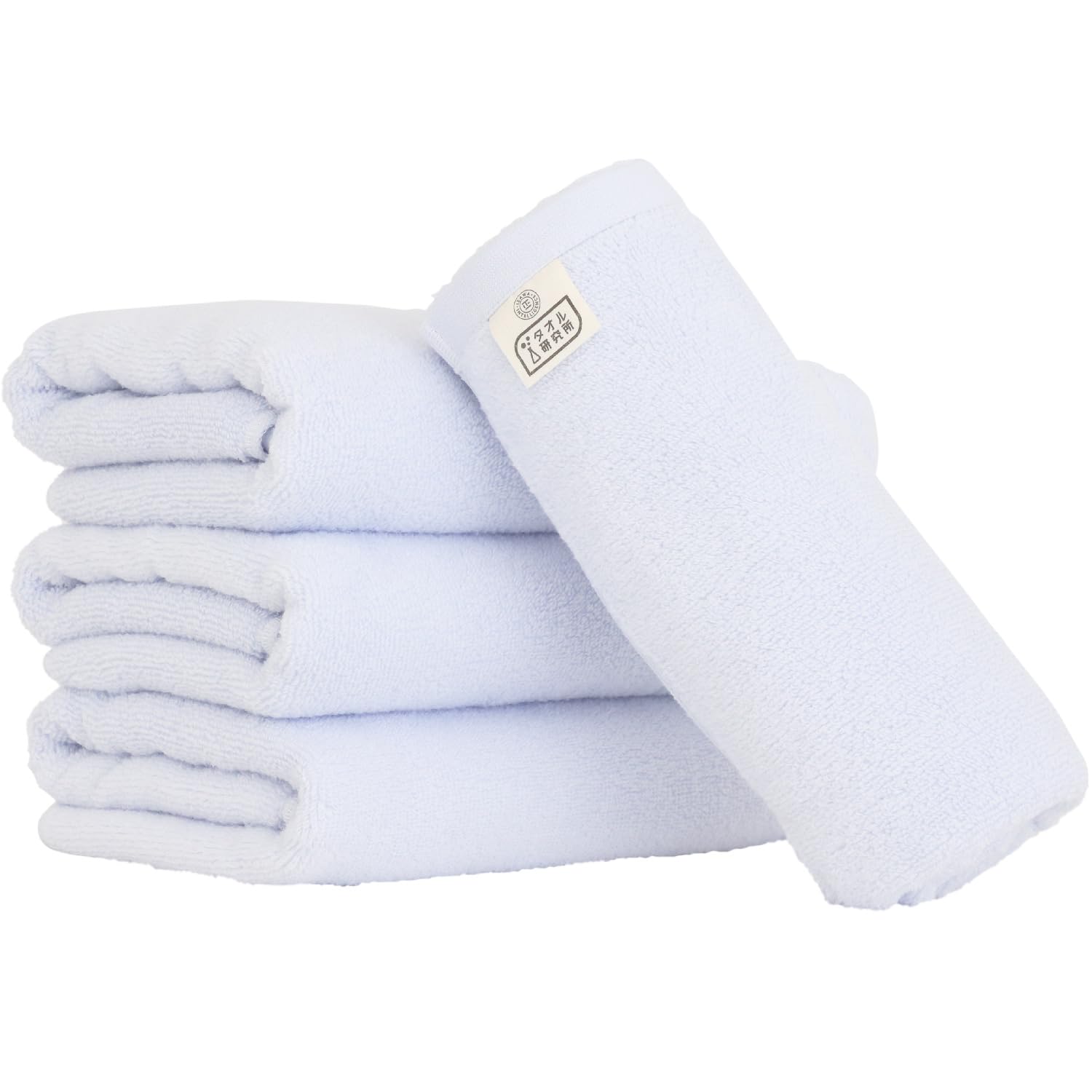 

Towel Laboratory Bath Set of Fast JapanTechnology [Air Softness] #027 Towels, Blue, 4, Fluffy, Soft, Medium-Weight, Volume, Lightweight, No-Twist