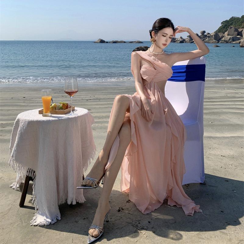 Seaside Photo Wear Hainan Holiday Beach Skirt Temperament Super Fairy Long Skirt Birthday Dress
