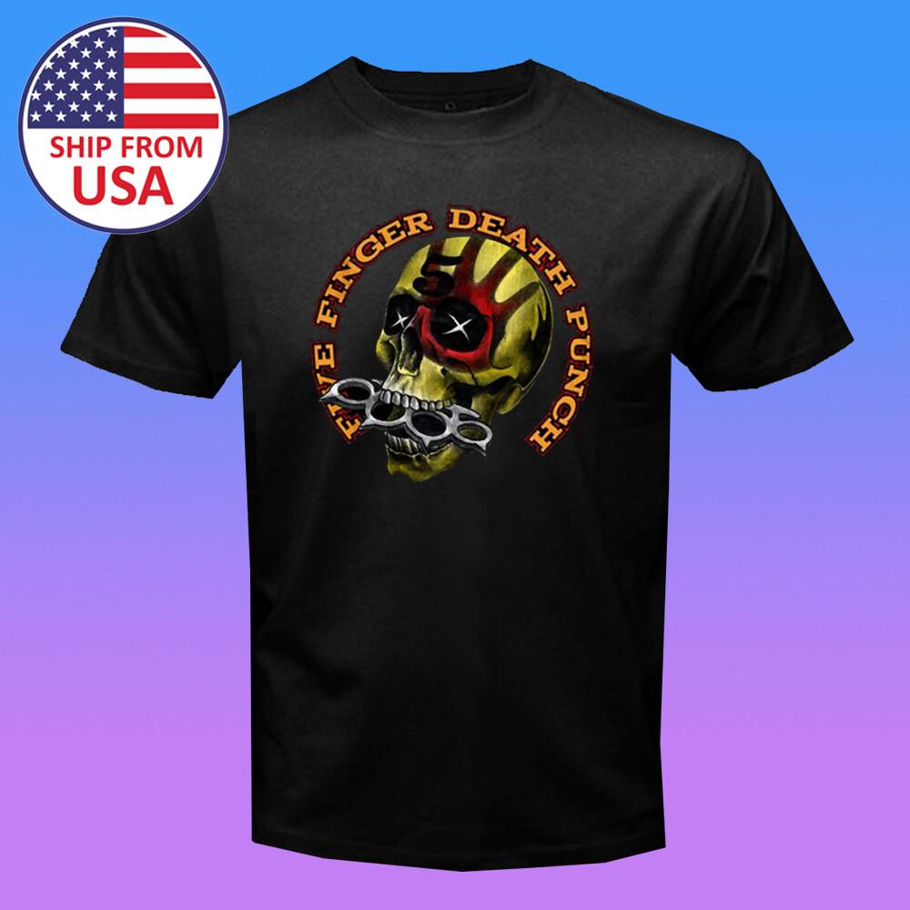 5FDP Five Finger Death Punch Men s Black Size S-5XL 4XL