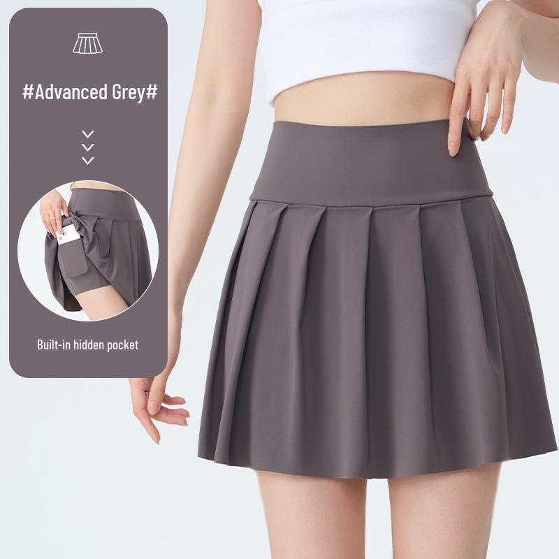 Women s Quick-Dry High-Waisted Pleated Tennis Skirt – Outdoor & Yoga Anti-Exposure Skort XL (110-125 Jin)