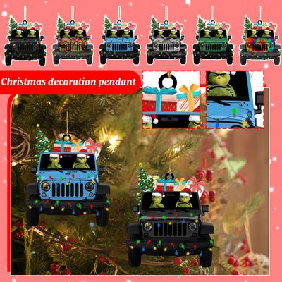 2D Weihnachtsdekorationsanhänger Weihnachtsbaumetikett Themenparty Bastelarbeiten Ornament