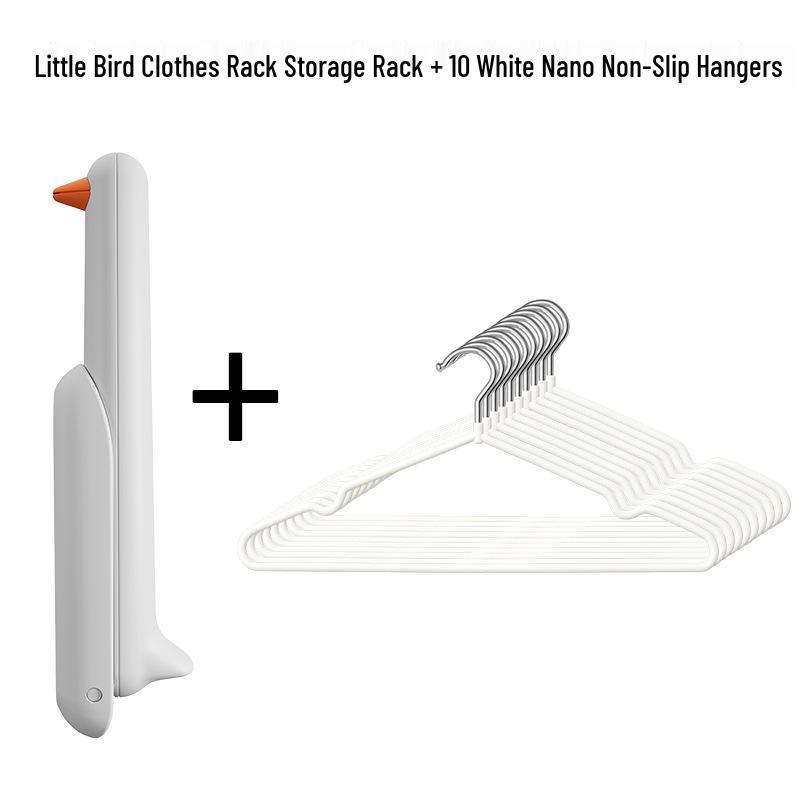 Punch-Free Wall-Mounted Clothes Drying Rack & Organizer