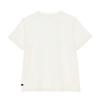 New Balance T Shirts Women's Ivory White Crew Neck Moderate Straight Fit NEF29772-IV