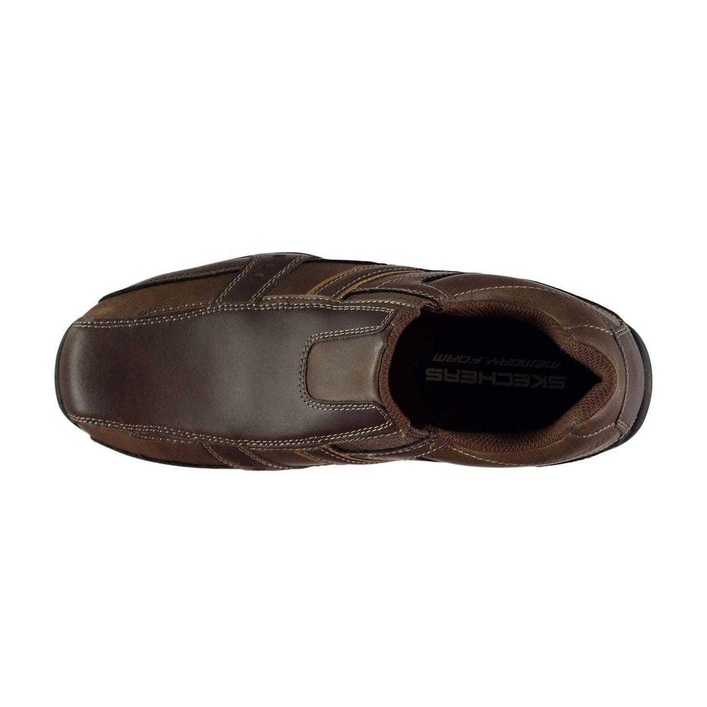Skechers Mens Marter Twin Leather Casual Shoes
