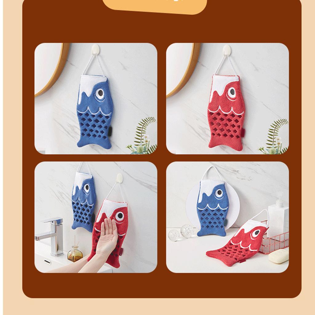 Japanese Carp Hand Towels for Bathroom and Kitchen Soft Wipe Hand Towel Absorbent Towels for Quick Drying