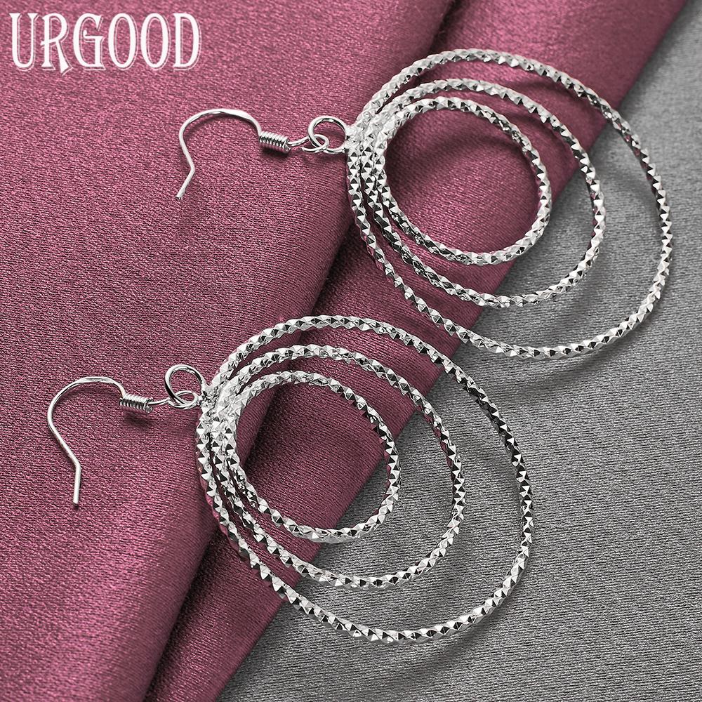 Kolczyki koła ze srebra próby 925 Biżuteria ślubna