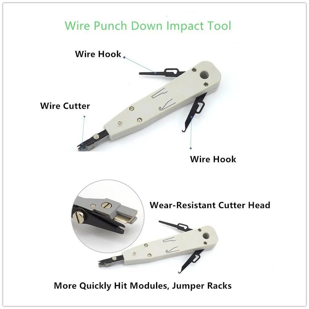 Network Tool Kit Professional Portable Ethernet Computer Maintenance LAN Cable Tester Crimper Cutter Repair Set with Bag