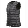 Damen-Winterweste, Ente, ultraleicht, doppelseitig, ärmellos, warme Jacke, 7XL, Weste, Mantel