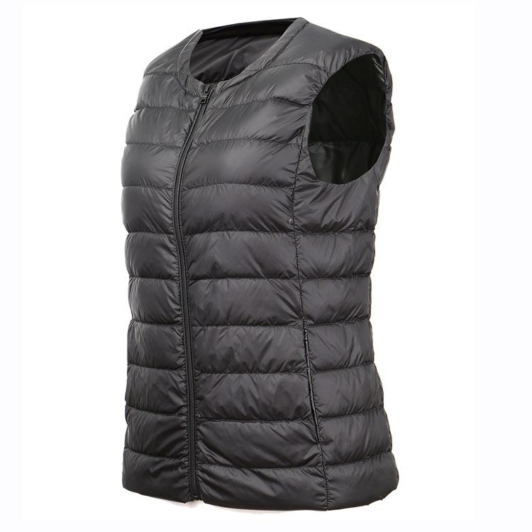 Damen-Winterweste, Ente, ultraleicht, doppelseitig, ärmellos, warme Jacke, 7XL, Weste, Mantel